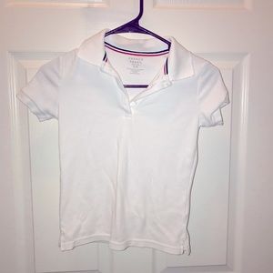 Girls White Polo size 7/8